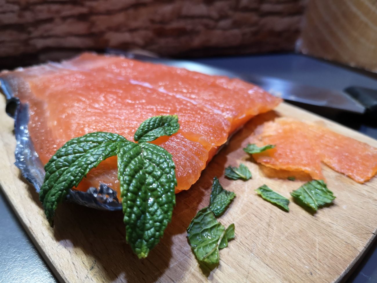 Salmone con affumicatura in casa