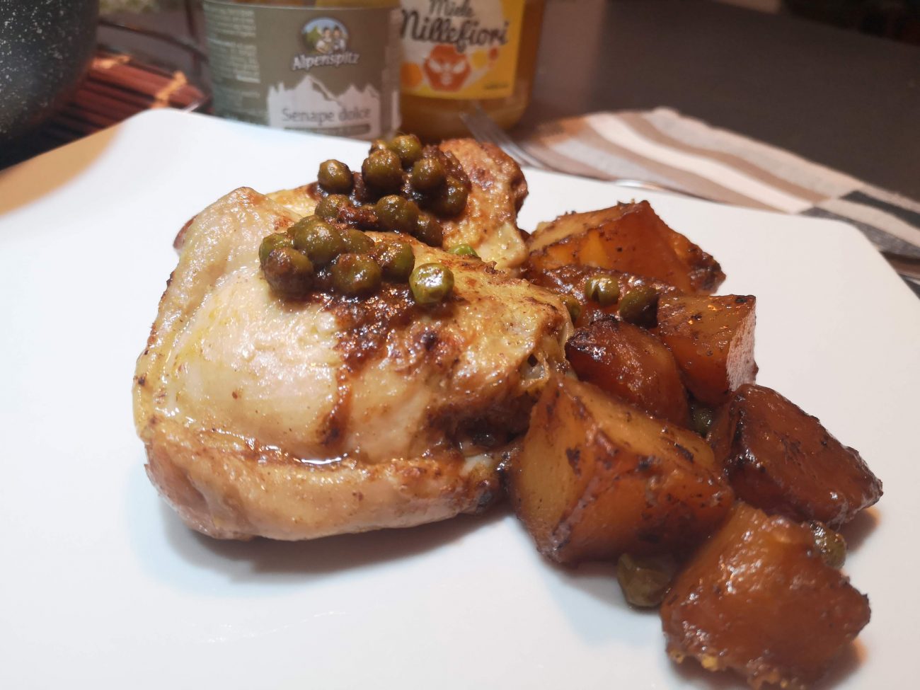 Pollo alla senape dolce e miele