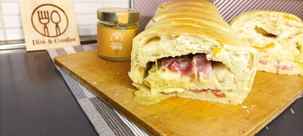 Pan brioches salato al prosciutto