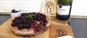 Cheesecake alle ciliegie e prosecco